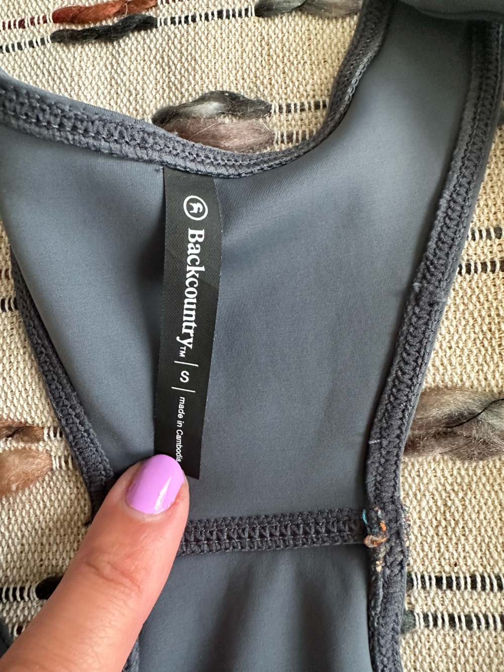 Backcountry Women's Swim Top - Charcoal Gray